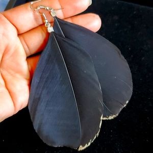 Black Feather 🪶 Earrings